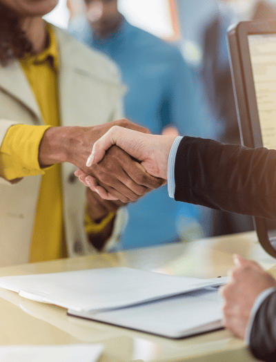 Business handshake